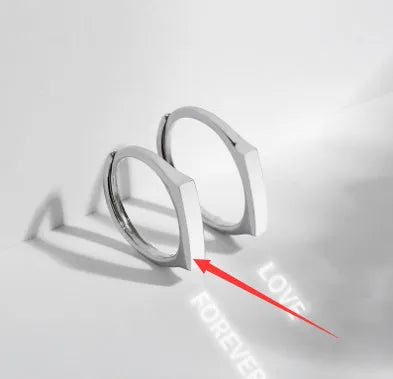 S 925 Sterling Silver Rings By Light Reflect Show Surprise Love - Bellarte Enchanté S 925 Sterling Silver Rings By Light Reflect Show Surprise Love