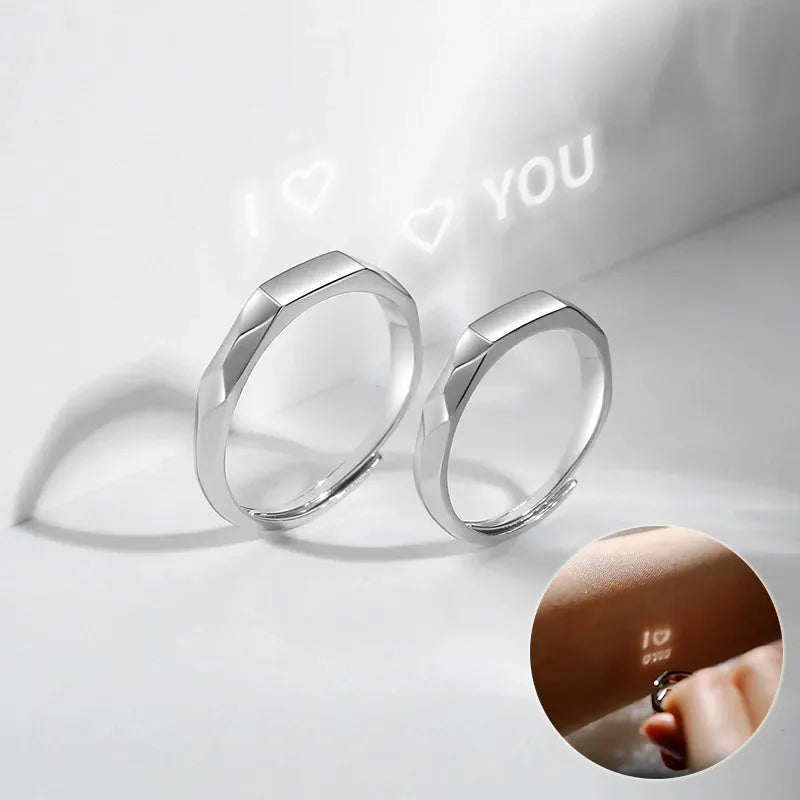 S 925 Sterling Silver Rings By Light Reflect Show Surprise Love - Bellarte Enchanté S 925 Sterling Silver Rings By Light Reflect Show Surprise Love