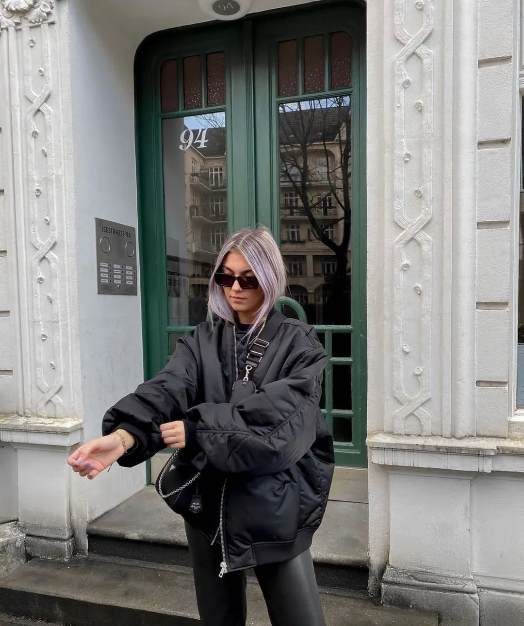 Same Loose Zip Cotton-padded Coat Flight Jacket - Bellarte Enchanté Same Loose Zip Cotton-padded Coat Flight Jacket