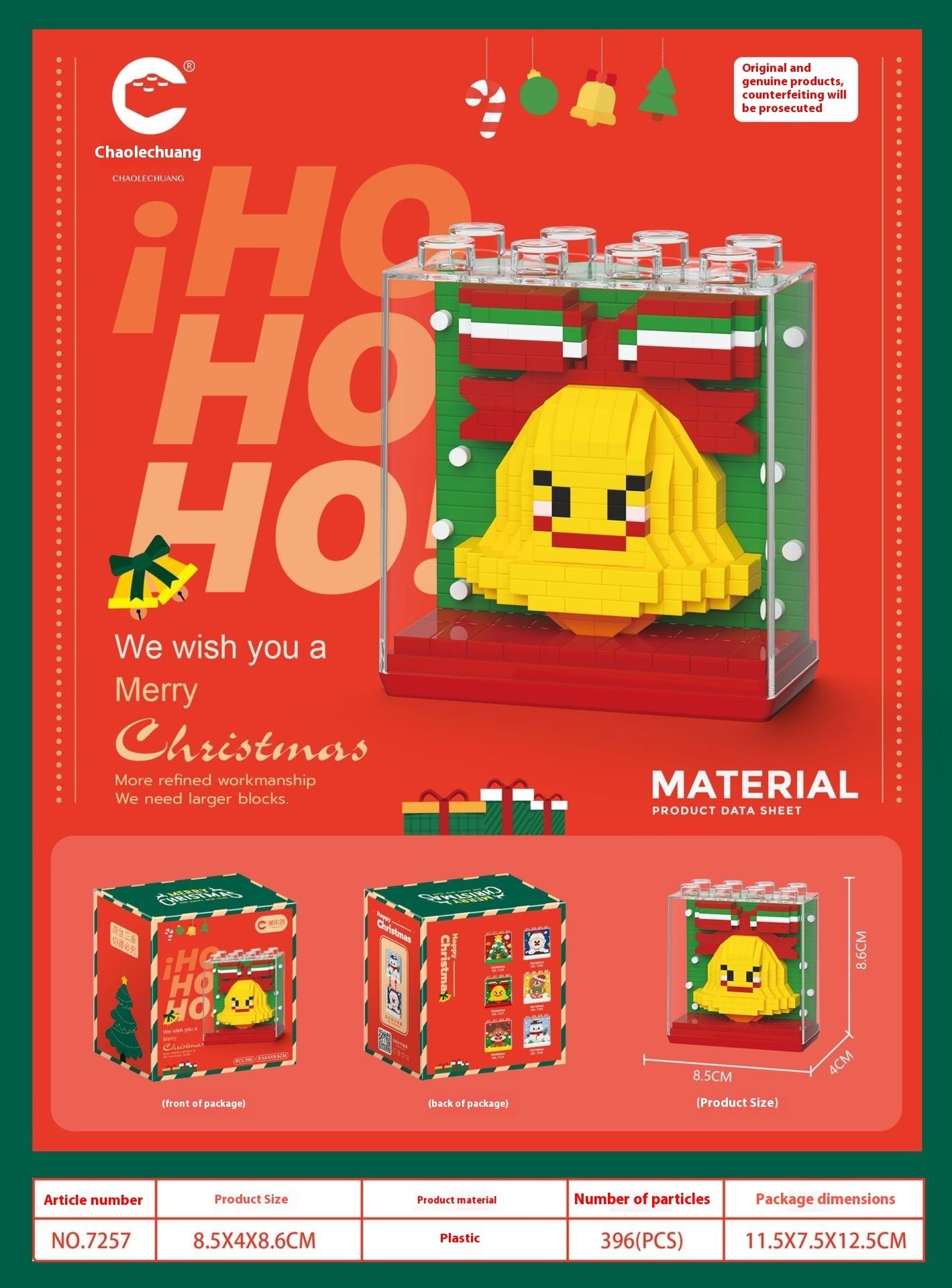 Santa Claus Building Blocks Tiny Particles - Bellarte Enchanté Santa Claus Building Blocks Tiny Particles