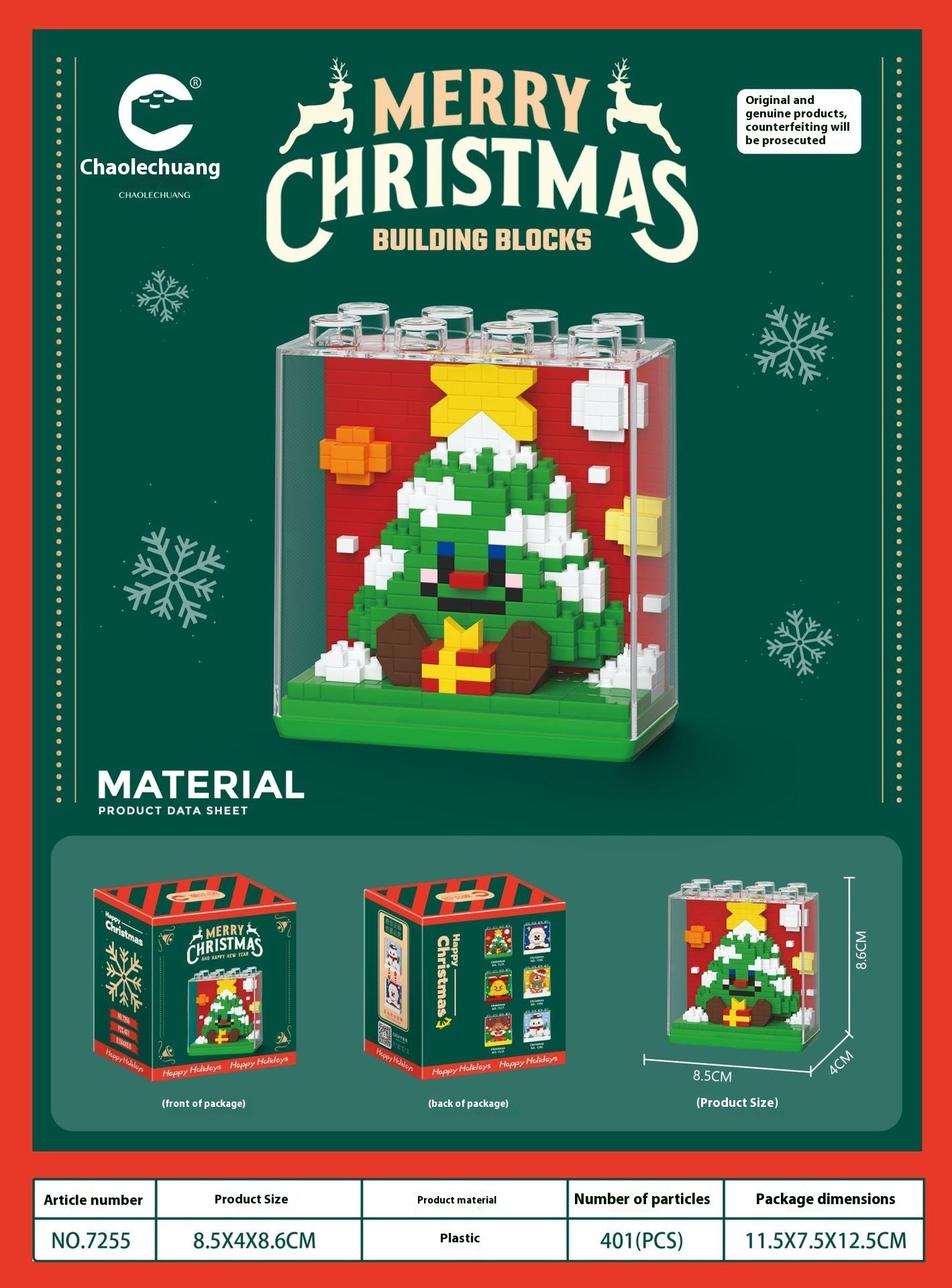 Santa Claus Building Blocks Tiny Particles - Bellarte Enchanté Santa Claus Building Blocks Tiny Particles