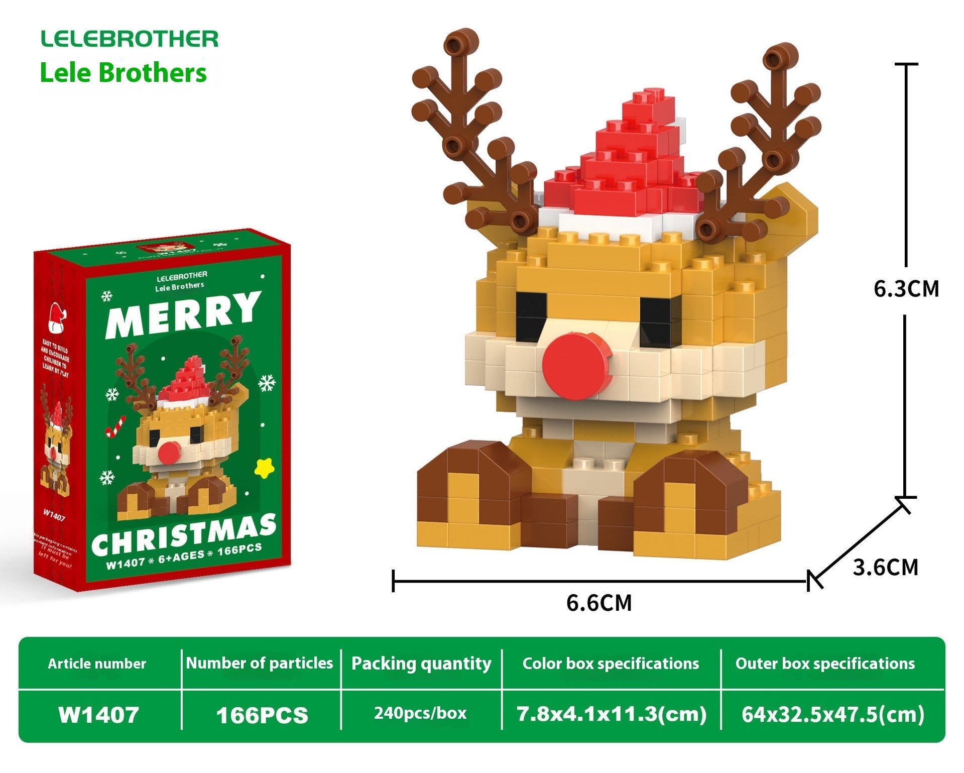 Santa Claus Building Blocks Tiny Particles - Bellarte Enchanté Santa Claus Building Blocks Tiny Particles