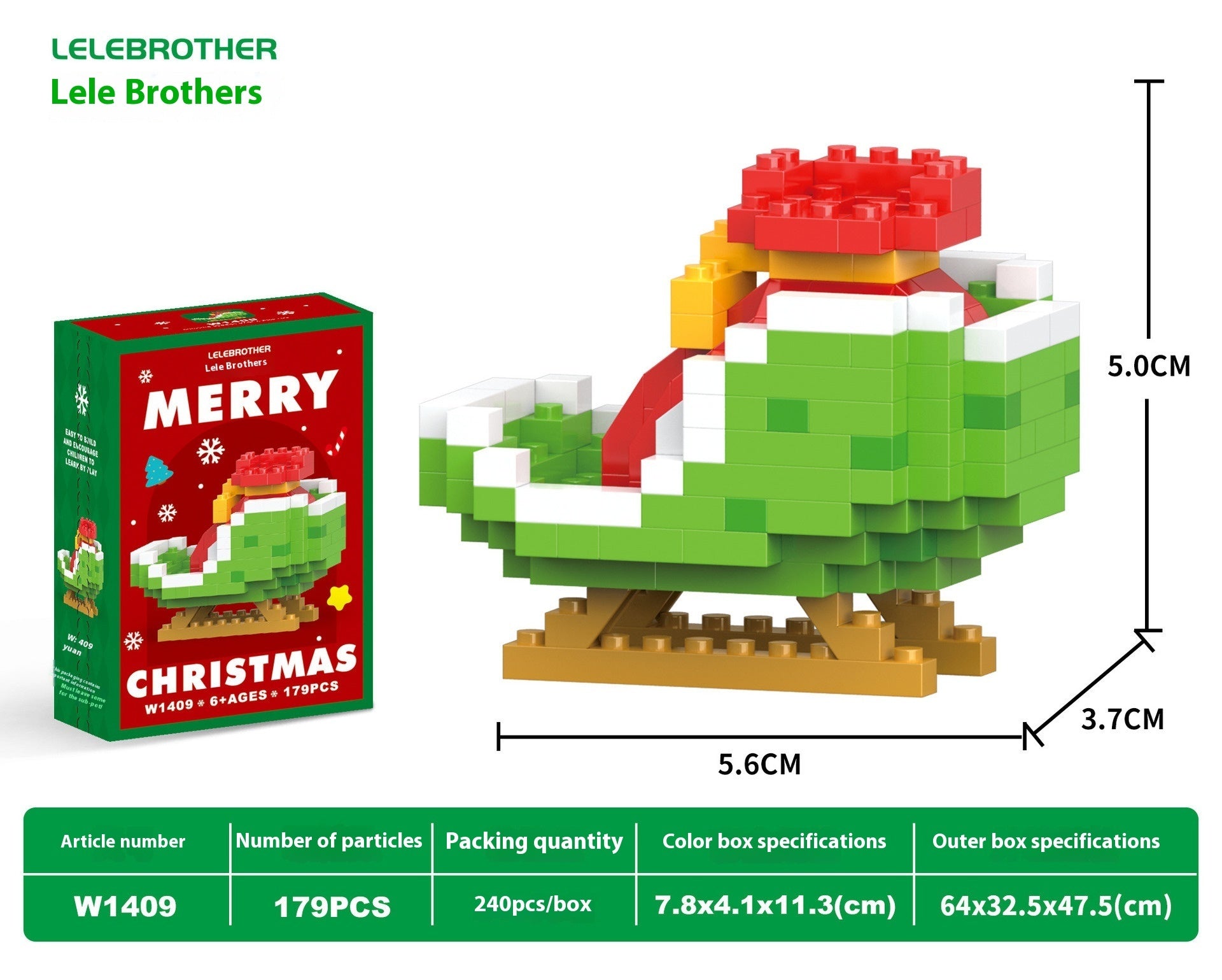 Santa Claus Building Blocks Tiny Particles - Bellarte Enchanté Santa Claus Building Blocks Tiny Particles