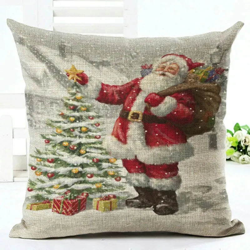 Santa Claus Pillowcase Cushion Cover - Bellarte Enchanté Santa Claus Pillowcase Cushion Cover