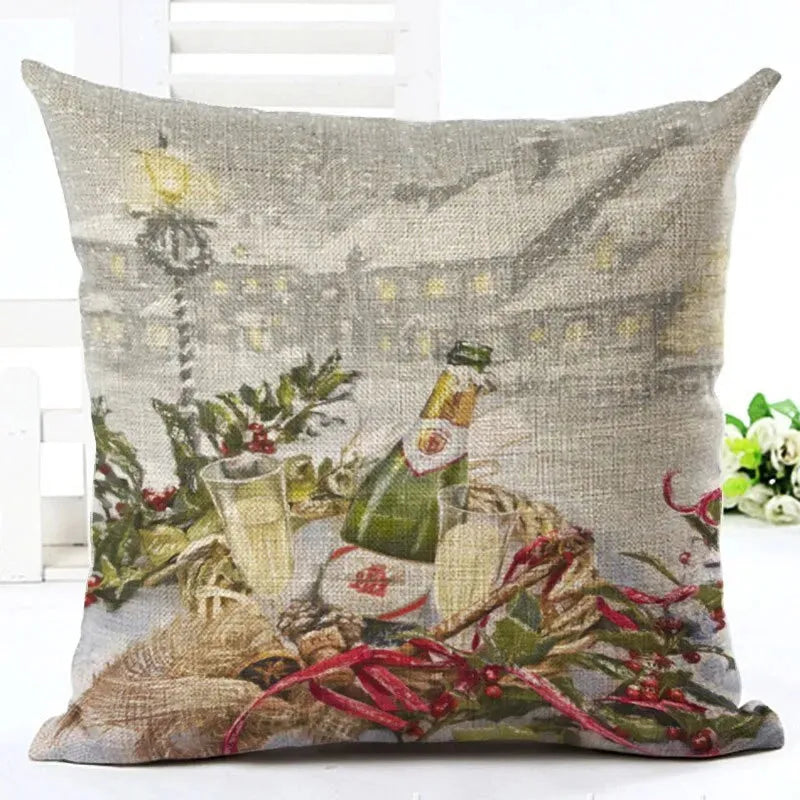 Santa Claus Pillowcase Cushion Cover - Bellarte Enchanté Santa Claus Pillowcase Cushion Cover