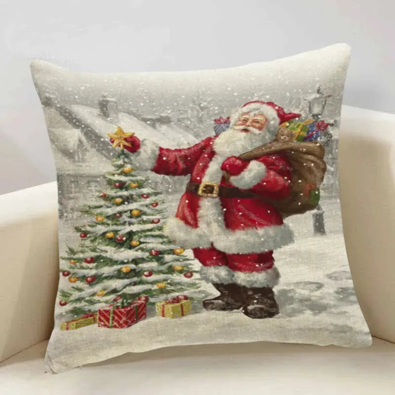 Santa Claus Pillowcase Cushion Cover - Bellarte Enchanté Santa Claus Pillowcase Cushion Cover