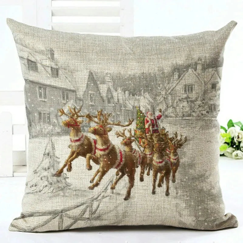 Santa Claus Pillowcase Cushion Cover - Bellarte Enchanté Santa Claus Pillowcase Cushion Cover