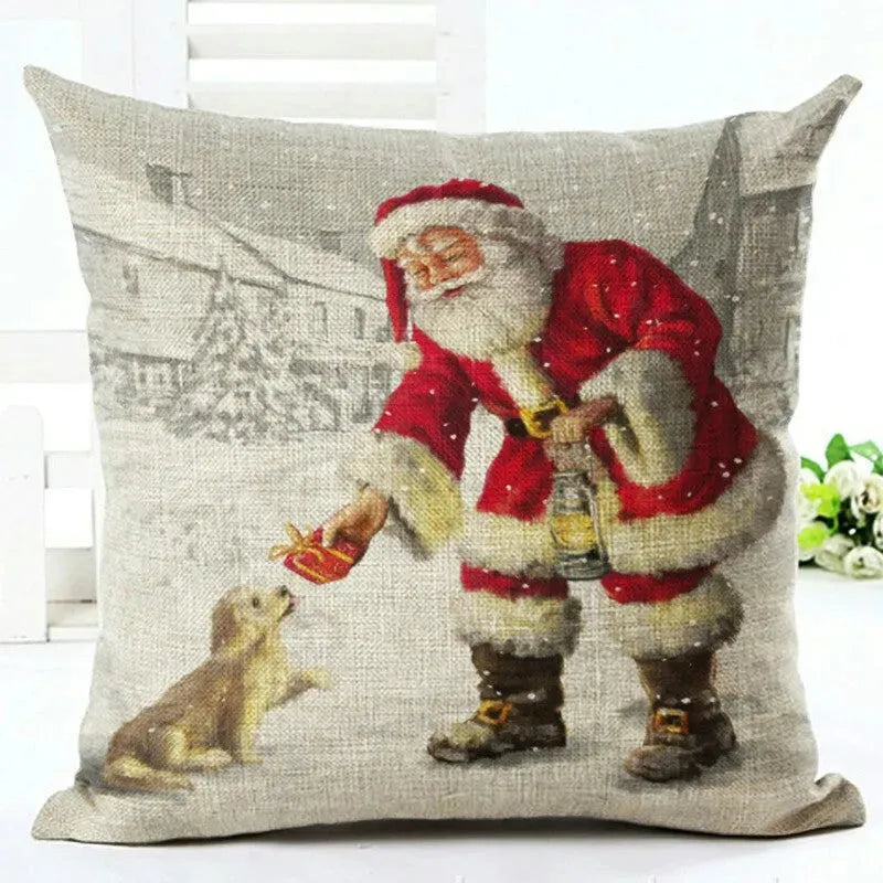Santa Claus Pillowcase Cushion Cover - Bellarte Enchanté Santa Claus Pillowcase Cushion Cover