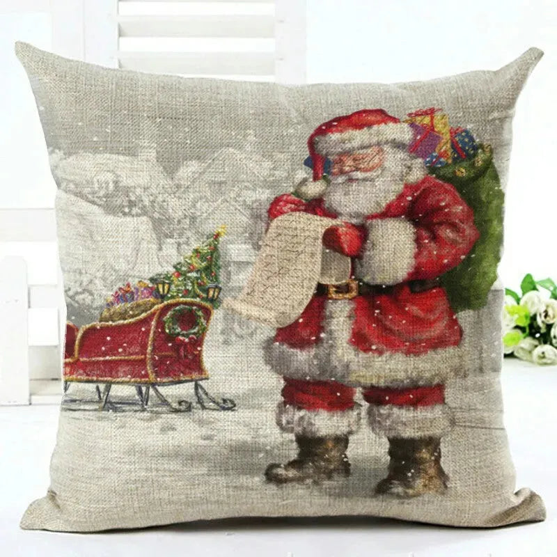 Santa Claus Pillowcase Cushion Cover - Bellarte Enchanté Santa Claus Pillowcase Cushion Cover