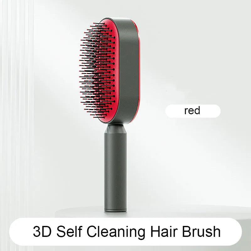 Self Cleaning Hair Brush For Women - Bellarte Enchanté Self Cleaning Hair Brush For Women