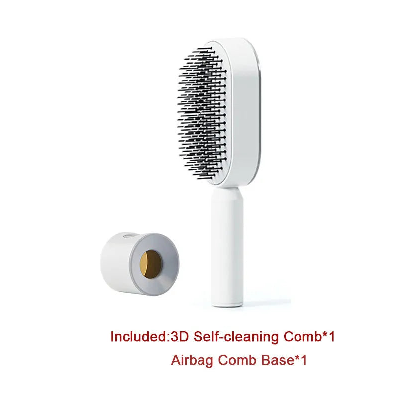 Self Cleaning Hair Brush For Women - Bellarte Enchanté Self Cleaning Hair Brush For Women