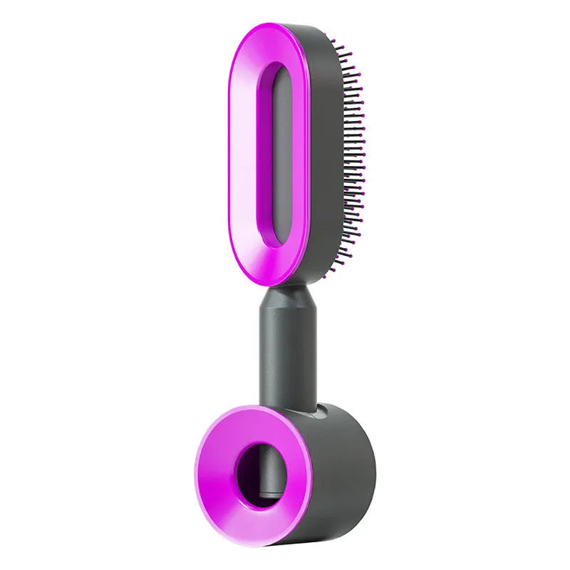 Self Cleaning Hair Brush For Women - Bellarte Enchanté Self Cleaning Hair Brush For Women