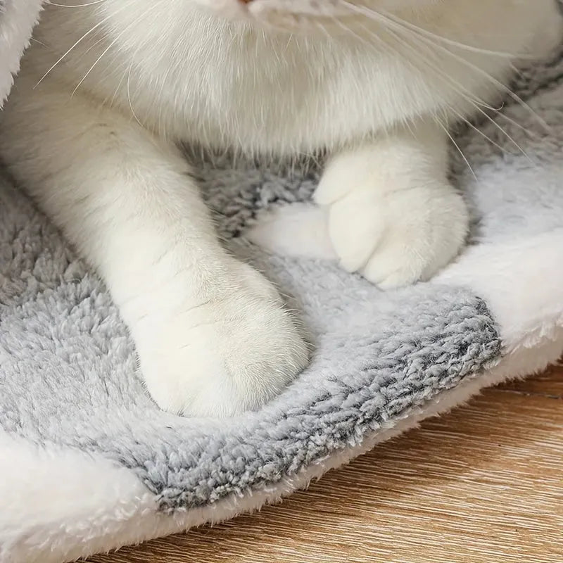 Self-Warming Cat Bed Mat Washable Dog Bed Crate Mat Soft Pet Sleeping Mat For Dogs And Cats Reversible Fleece Dog Crate Kennel Pad Cat Pet Bed - Bellarte Enchanté Self-Warming Cat Bed Mat Washable Dog Bed Crate Mat Soft Pet Sleeping Mat For Dogs And Cats Reversible Fleece Dog Crate Kennel Pad Cat Pet Bed