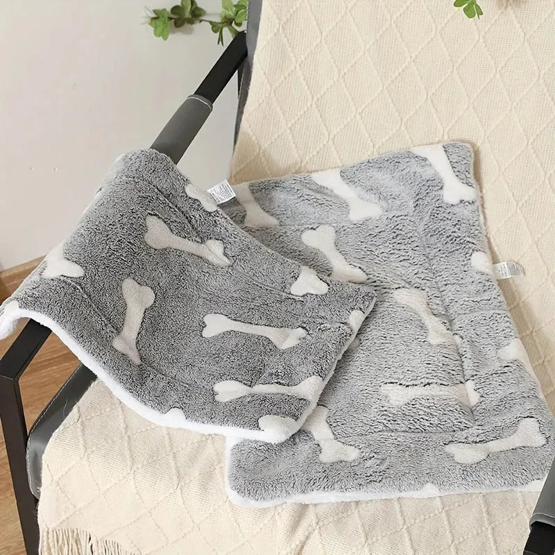 Self-Warming Cat Bed Mat Washable Dog Bed Crate Mat Soft Pet Sleeping Mat For Dogs And Cats Reversible Fleece Dog Crate Kennel Pad Cat Pet Bed - Bellarte Enchanté Self-Warming Cat Bed Mat Washable Dog Bed Crate Mat Soft Pet Sleeping Mat For Dogs And Cats Reversible Fleece Dog Crate Kennel Pad Cat Pet Bed