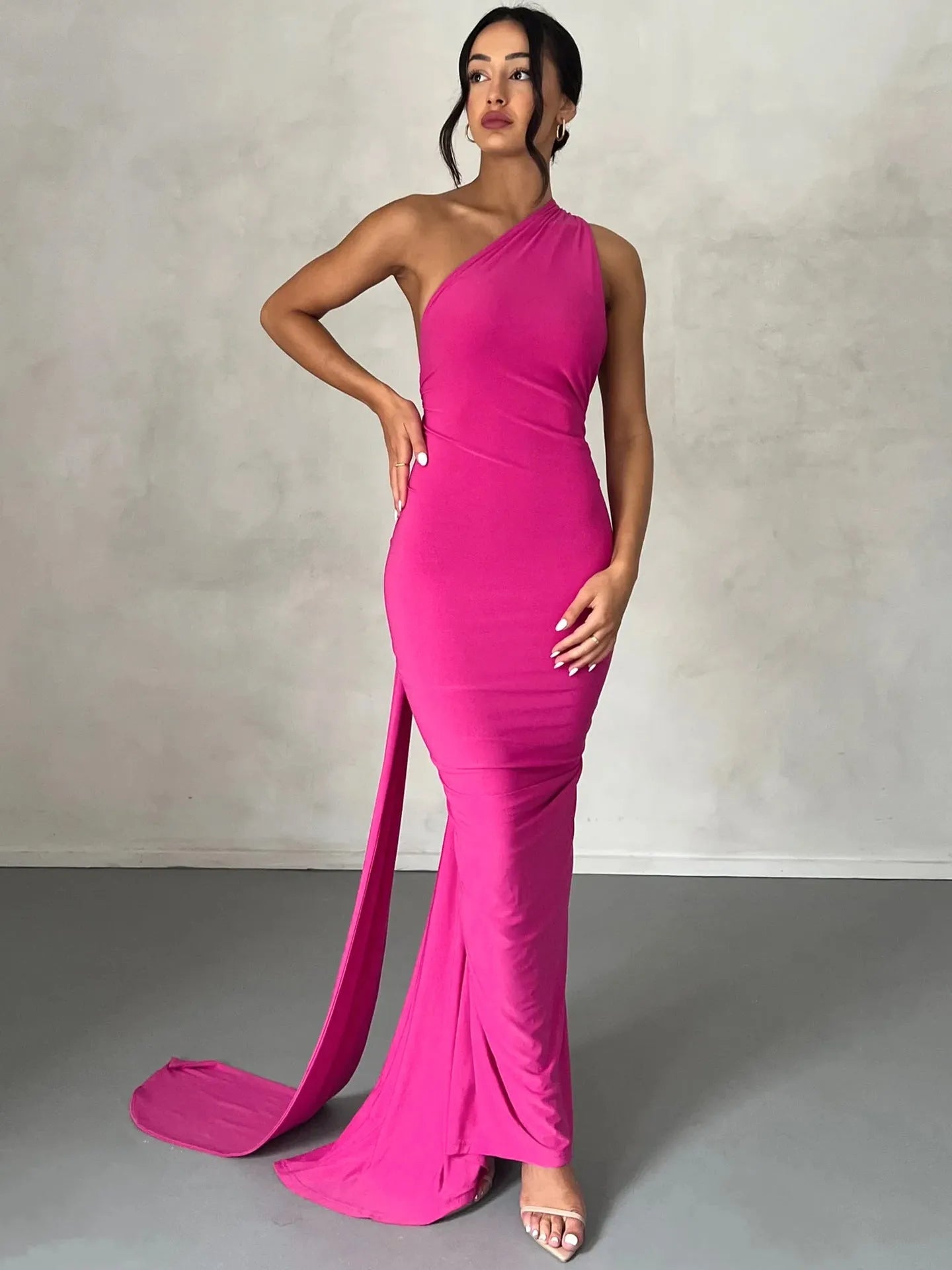Sexy Backless Pleated Slim-fit Sleeveless Elegant Dress - Bellarte Enchanté Sexy Backless Pleated Slim-fit Sleeveless Elegant Dress