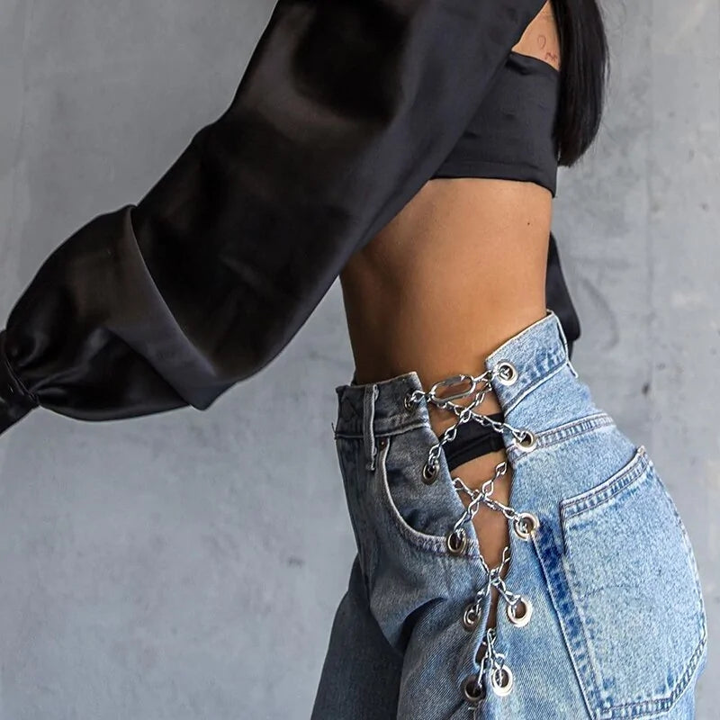 Sexy High Waist Jeans - Bellarte Enchanté Sexy High Waist Jeans