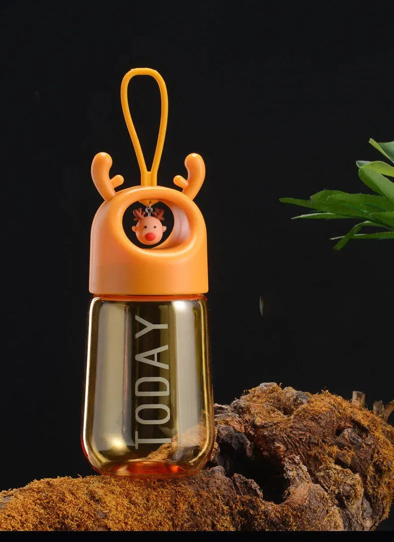 Shaking Cup Children s Water Cup Cartoon Pendant Handle Plastic Cup - Bellarte Enchanté Shaking Cup Children s Water Cup Cartoon Pendant Handle Plastic Cup