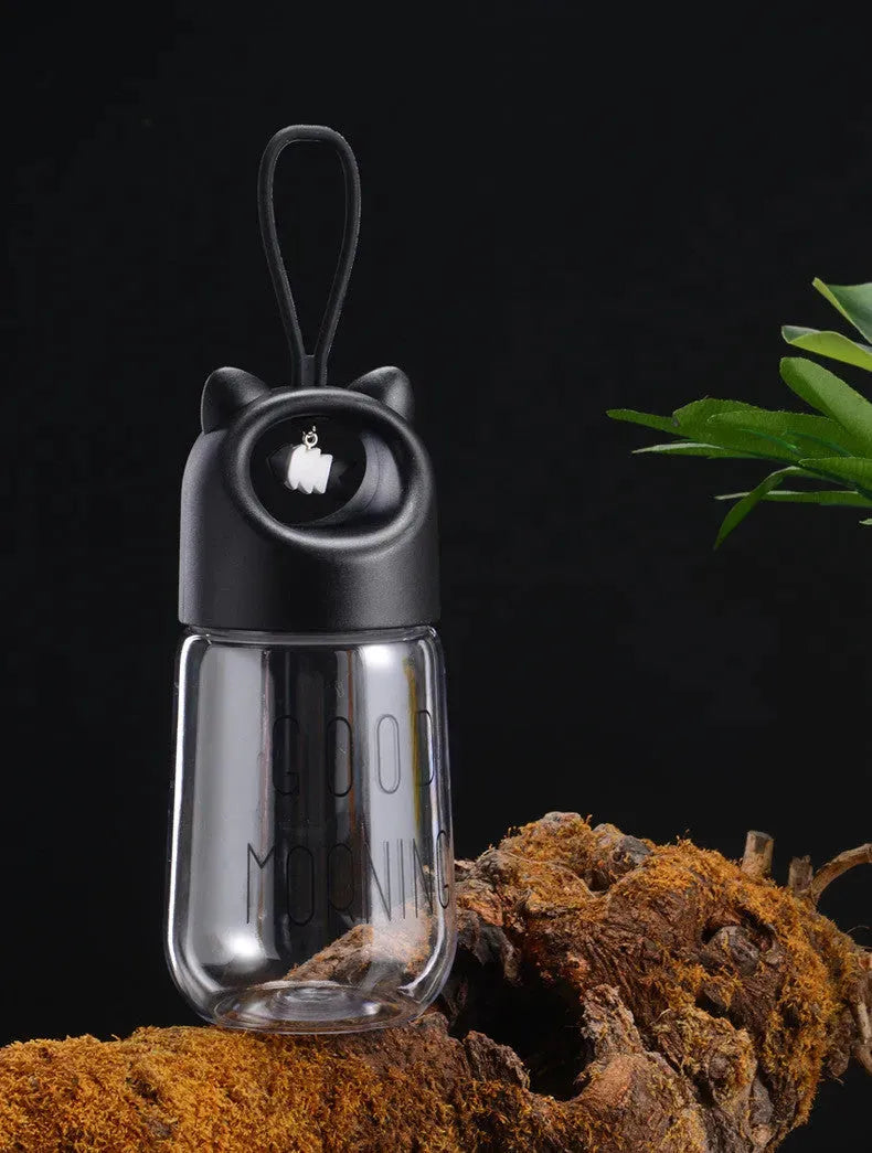 Shaking Cup Children s Water Cup Cartoon Pendant Handle Plastic Cup - Bellarte Enchanté Shaking Cup Children s Water Cup Cartoon Pendant Handle Plastic Cup