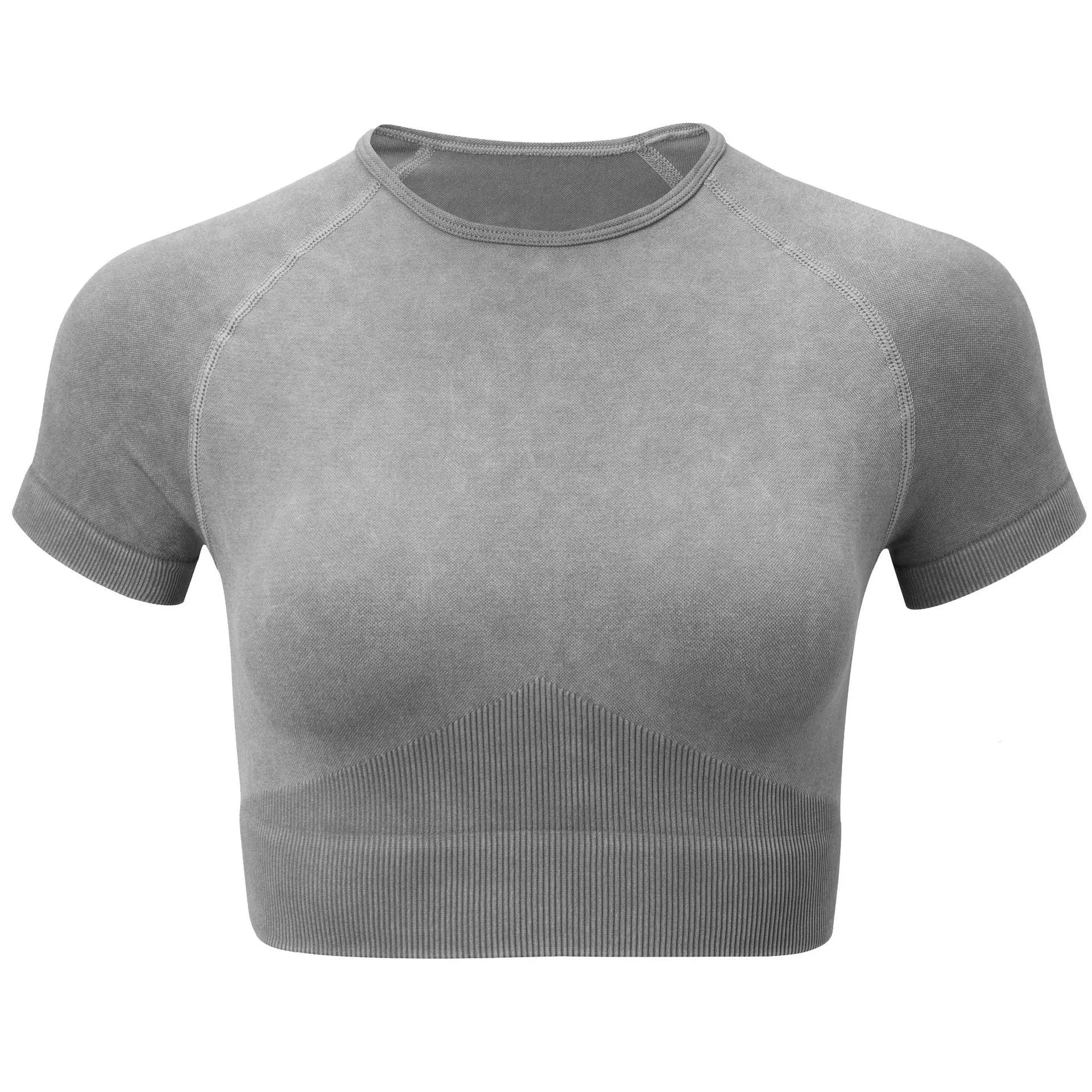 Shark Knit Seamless Fitness Yoga Long Sleeve Set - Bellarte Enchanté Shark Knit Seamless Fitness Yoga Long Sleeve Set