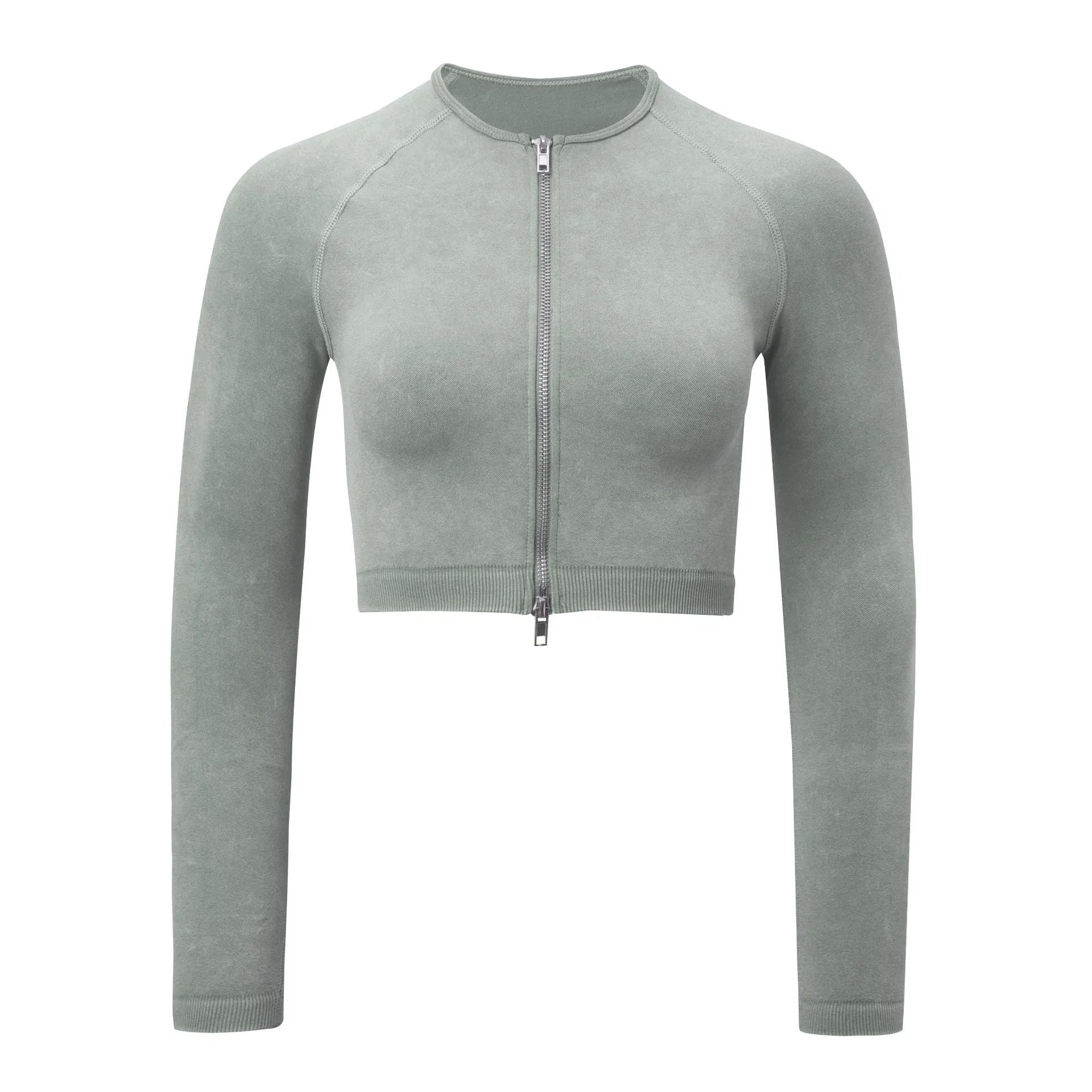 Shark Knit Seamless Fitness Yoga Long Sleeve Set - Bellarte Enchanté Shark Knit Seamless Fitness Yoga Long Sleeve Set