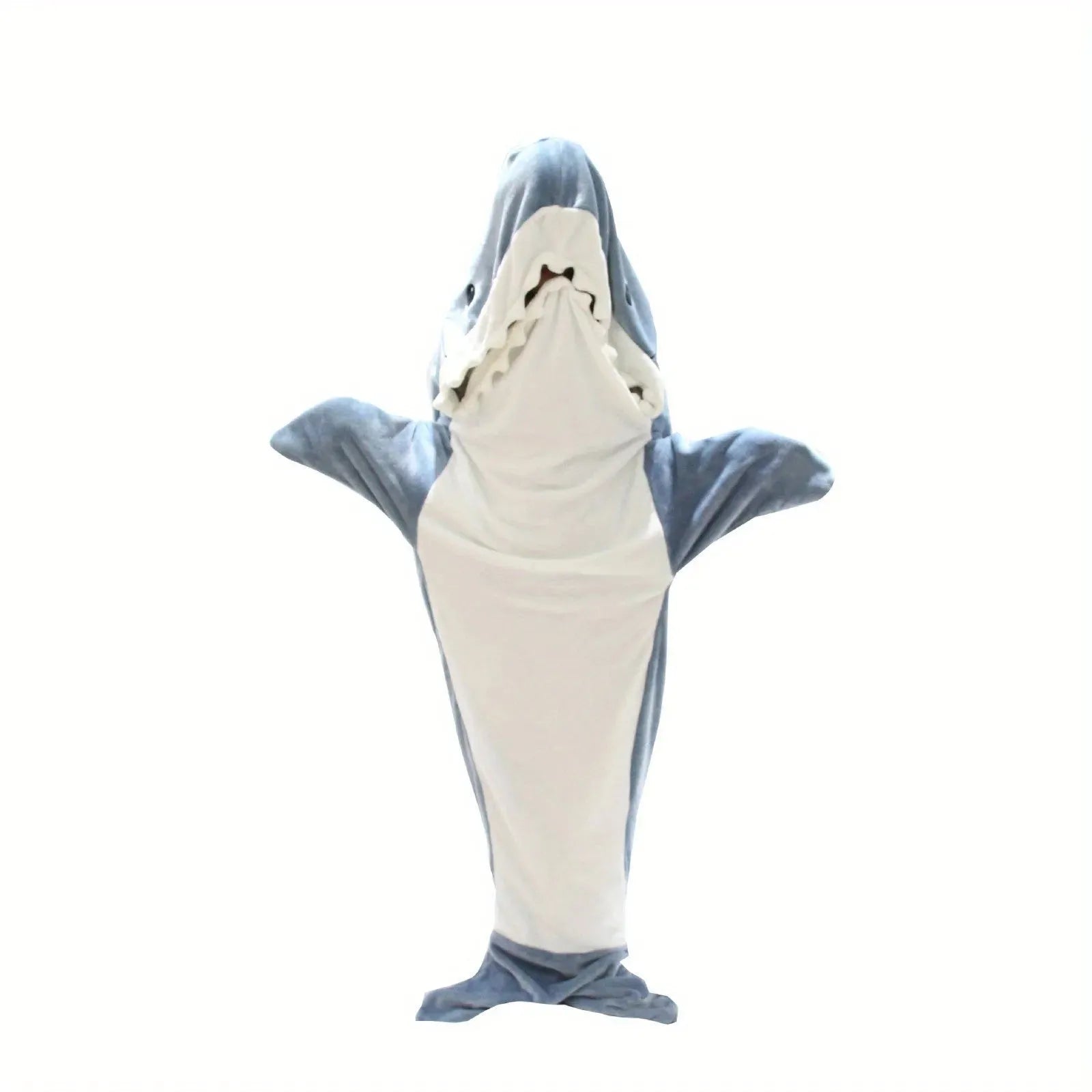 Shark Onesie Blanket For Adults, Shark Blanket Hoodie, Shark Blanket Super Soft Cozy Flannel, Boys Girls Cosplay Costume Sleeping Bag For Night - Bellarte Enchanté Shark Onesie Blanket For Adults, Shark Blanket Hoodie, Shark Blanket Super Soft Cozy Flannel, Boys Girls Cosplay Costume Sleeping Bag For Night