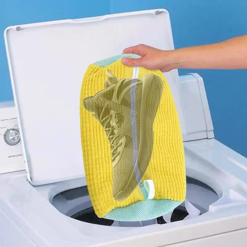 Shoes Laundry Bag Shoe Wash Bag For Washing Machine Reusable Zipper Shoe Washing Bag Sneaker Tennis Shoe Cleaner Kit Remove Dirt - Bellarte Enchanté Shoes Laundry Bag Shoe Wash Bag For Washing Machine Reusable Zipper Shoe Washing Bag Sneaker Tennis Shoe Cleaner Kit Remove Dirt