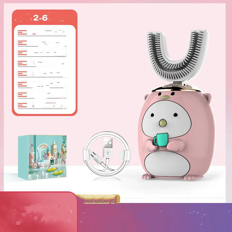 Silicon USB Automatic Ultrasonic Teeth Tooth Brush Cartoon Pattern - Bellarte Enchanté Silicon USB Automatic Ultrasonic Teeth Tooth Brush Cartoon Pattern