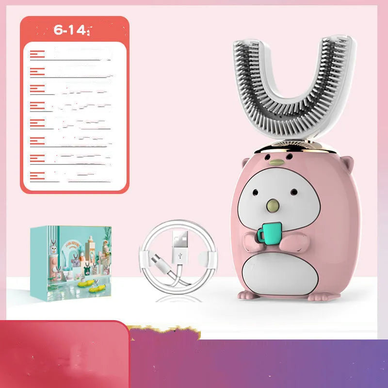 Silicon USB Automatic Ultrasonic Teeth Tooth Brush Cartoon Pattern - Bellarte Enchanté Silicon USB Automatic Ultrasonic Teeth Tooth Brush Cartoon Pattern