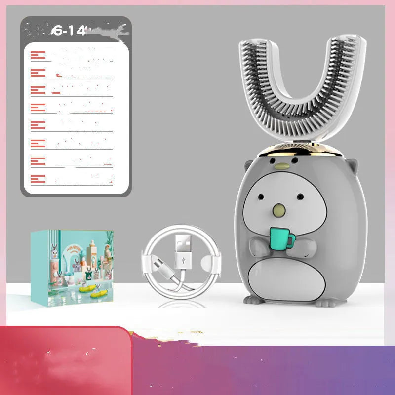 Silicon USB Automatic Ultrasonic Teeth Tooth Brush Cartoon Pattern - Bellarte Enchanté Silicon USB Automatic Ultrasonic Teeth Tooth Brush Cartoon Pattern