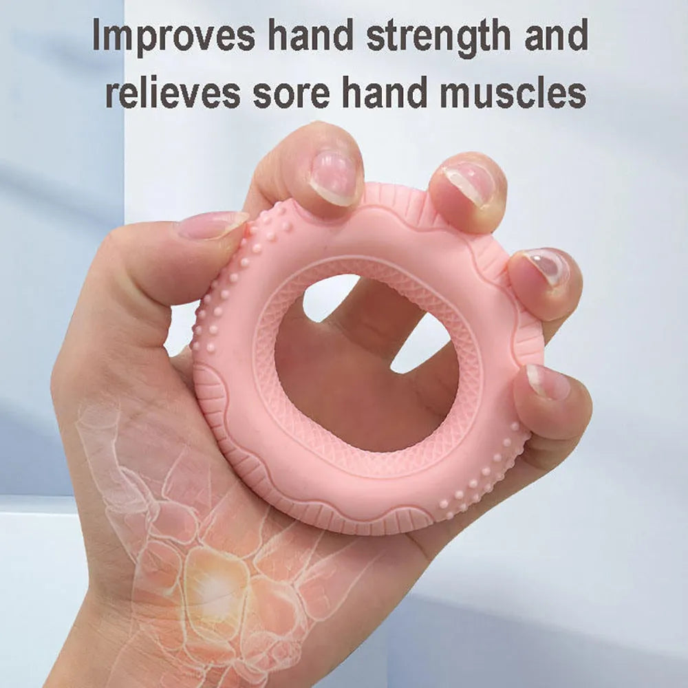 Silicone Adjustable Hand Grip Arm Strength Exercise Gripping Ring Fitness Gym Finger Forearm Trainer Carpal Expander Hand Grip Strengthener Silicone Rings Fingers Forearms Exercises Grip Trainer - Bellarte Enchanté Silicone Adjustable Hand Grip Arm Strength Exercise Gripping Ring Fitness Gym Finger Forearm Trainer Carpal Expander Hand Grip Strengthener Silicone Rings Fingers Forearms Exercises Grip Trainer
