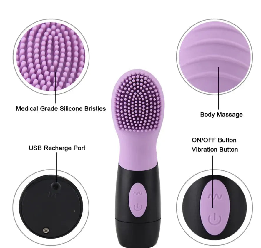 Silicone Facial Massager vibration cleaner - Bellarte Enchanté Silicone Facial Massager vibration cleaner