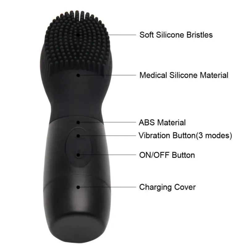 Silicone Facial Massager vibration cleaner - Bellarte Enchanté Silicone Facial Massager vibration cleaner