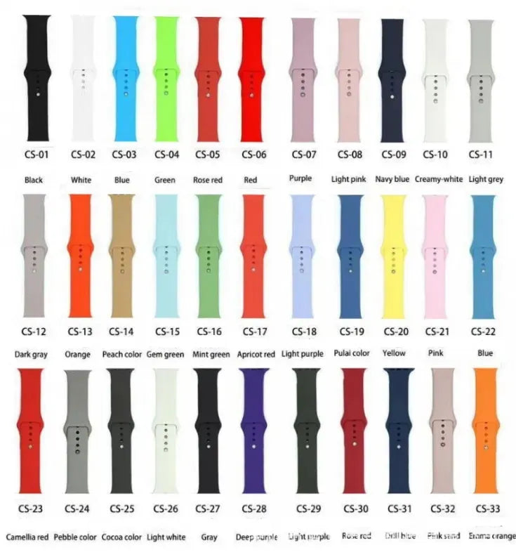 Silicone Strap with Apple, Applicable Monochrome - Bellarte Enchanté Silicone Strap with Apple, Applicable Monochrome