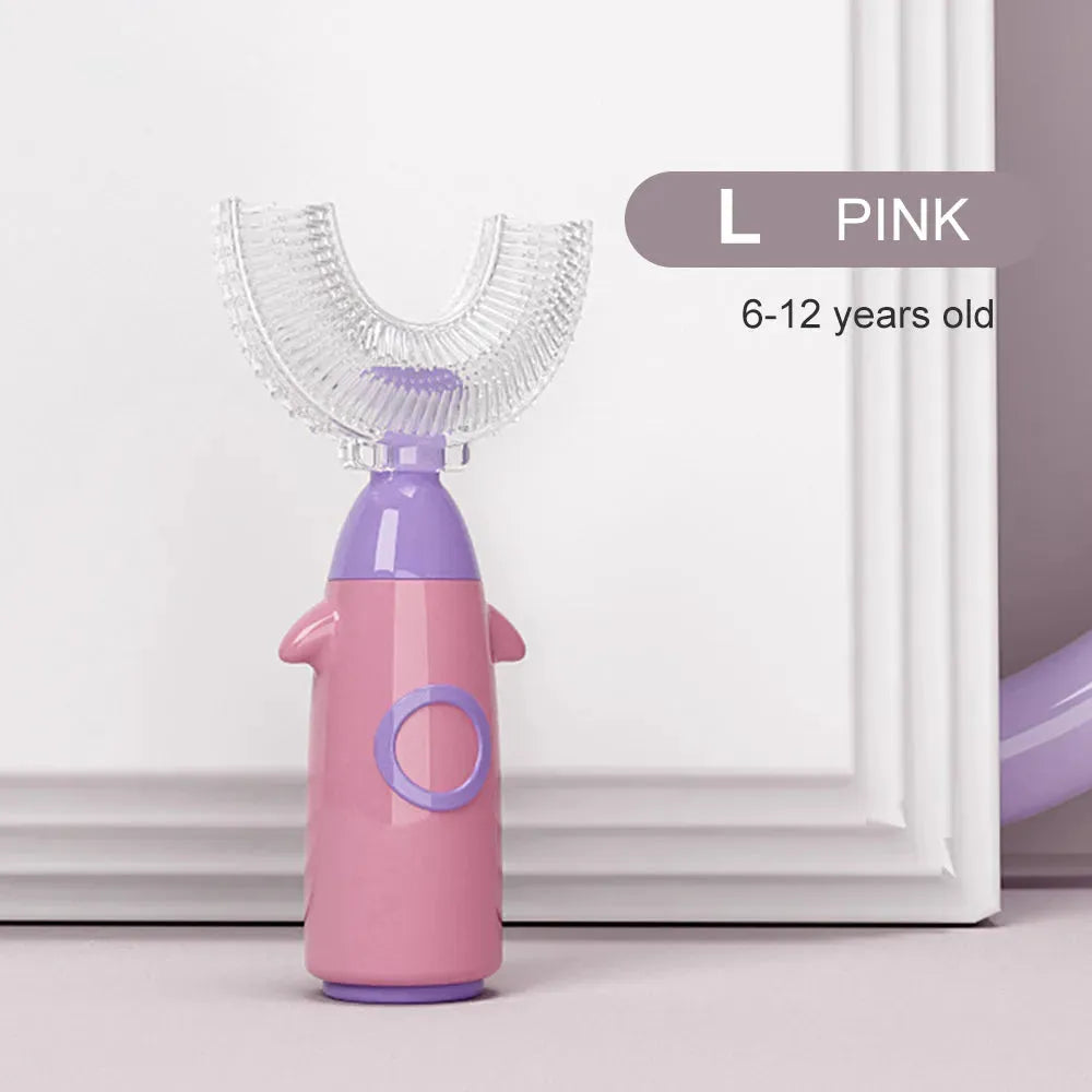 Silicone U-Shaped Toothbrush For Children Manual Cleaning - Bellarte Enchanté Silicone U-Shaped Toothbrush For Children Manual Cleaning
