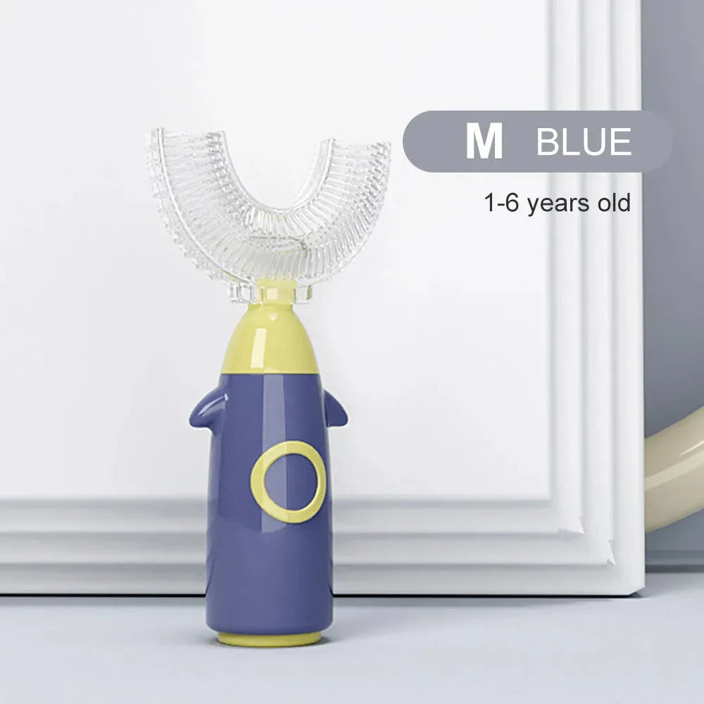 Silicone U-Shaped Toothbrush For Children Manual Cleaning - Bellarte Enchanté Silicone U-Shaped Toothbrush For Children Manual Cleaning