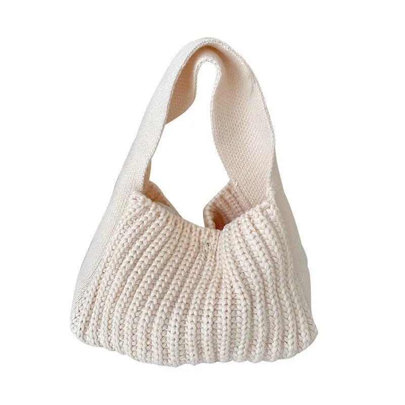 Simple All-match High-grade Wool Knitted Handbag - Bellarte Enchanté Simple All-match High-grade Wool Knitted Handbag
