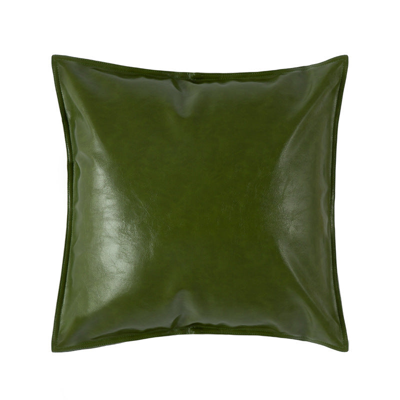 Simple Plain PU Leather Pillowcase For Living Room - Bellarte Enchanté Simple Plain PU Leather Pillowcase For Living Room
