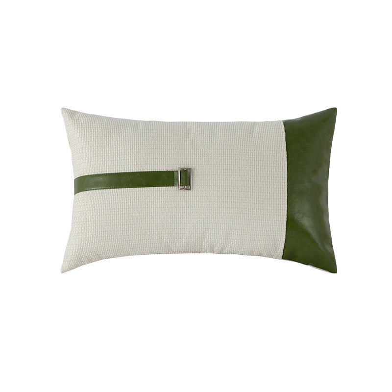 Simple Plain PU Leather Pillowcase For Living Room - Bellarte Enchanté Simple Plain PU Leather Pillowcase For Living Room