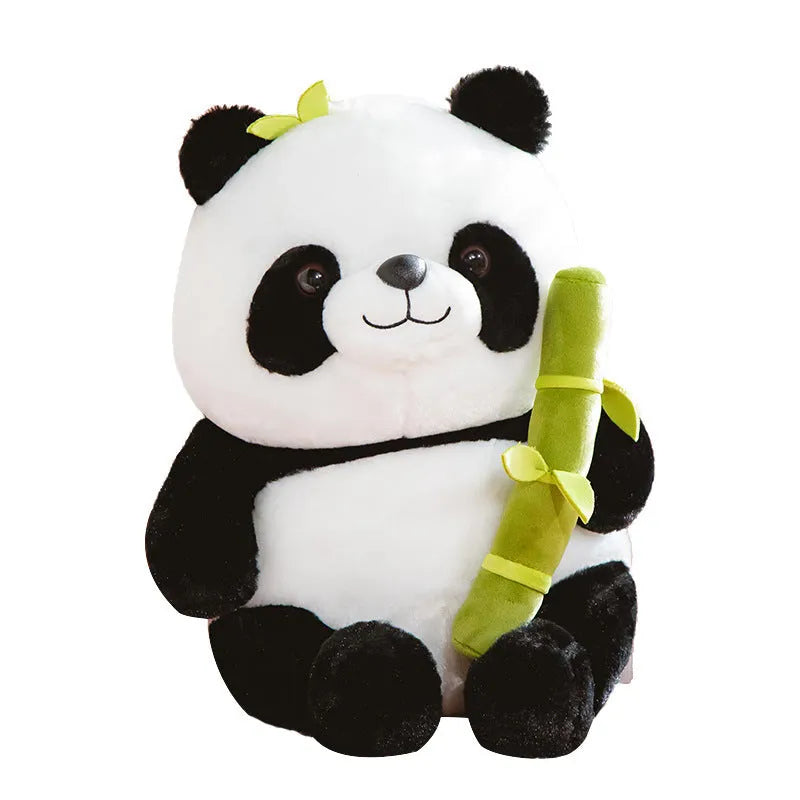 Simulated Bamboo Tube Flower Panda Pillow - Bellarte Enchanté Simulated Bamboo Tube Flower Panda Pillow
