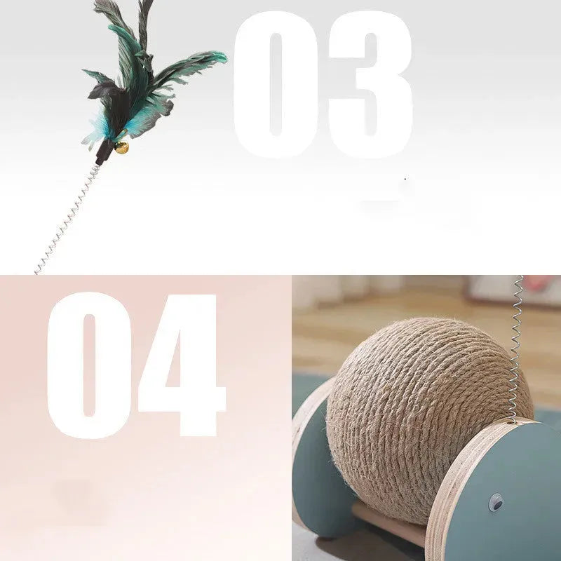 Sisal Ball Cat Toy Without Dandruff - Bellarte Enchanté Sisal Ball Cat Toy Without Dandruff