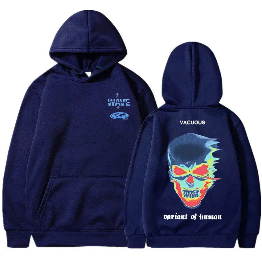 Skeleton Thermal Imaging Graphic Print Hoodie Men Women - Bellarte Enchanté Skeleton Thermal Imaging Graphic Print Hoodie Men Women