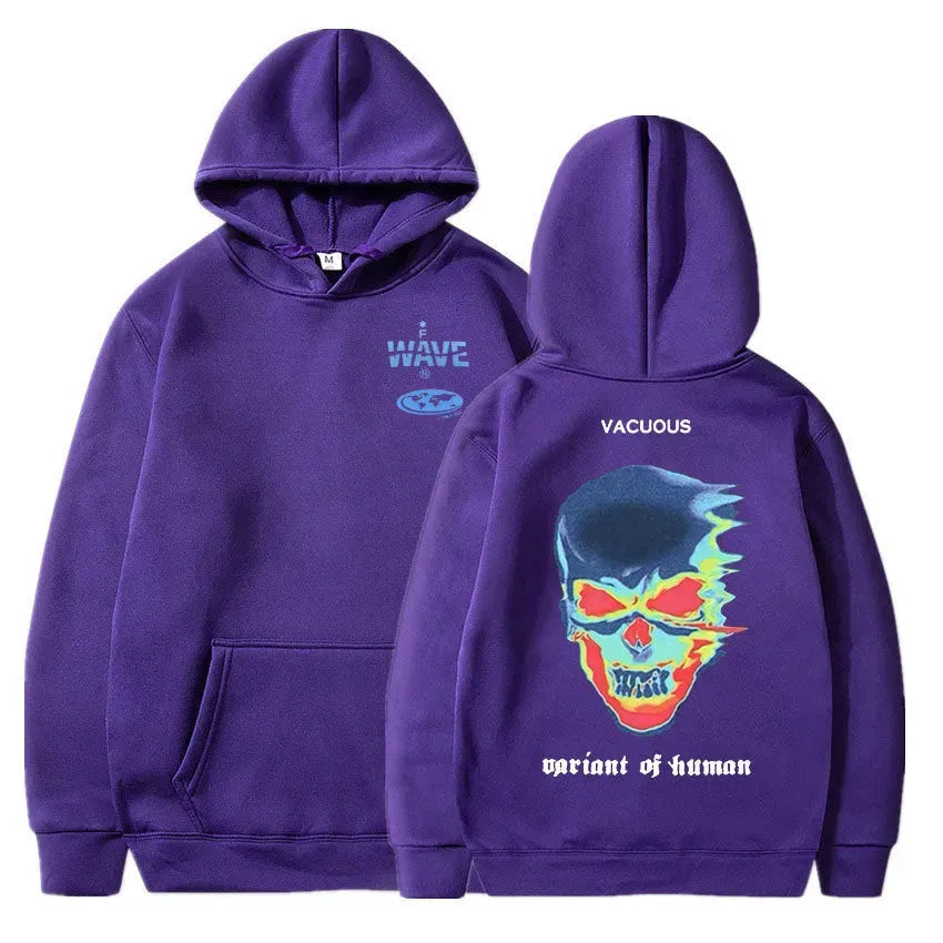Skeleton Thermal Imaging Graphic Print Hoodie Men Women - Bellarte Enchanté Skeleton Thermal Imaging Graphic Print Hoodie Men Women