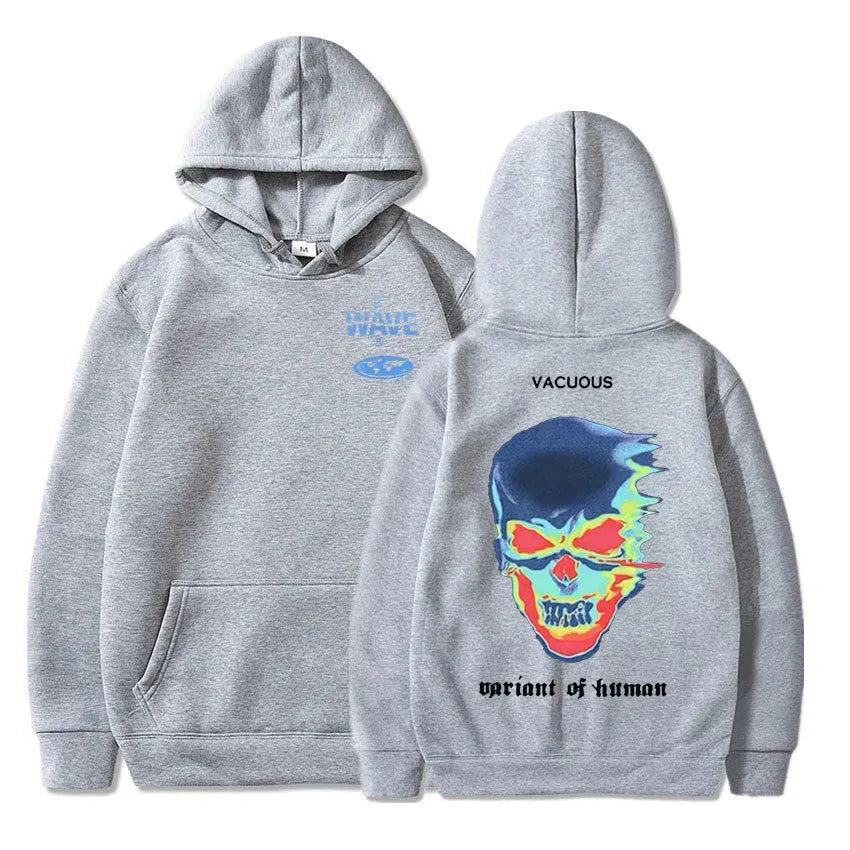Skeleton Thermal Imaging Graphic Print Hoodie Men Women - Bellarte Enchanté Skeleton Thermal Imaging Graphic Print Hoodie Men Women