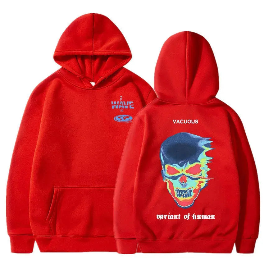 Skeleton Thermal Imaging Graphic Print Hoodie Men Women - Bellarte Enchanté Skeleton Thermal Imaging Graphic Print Hoodie Men Women