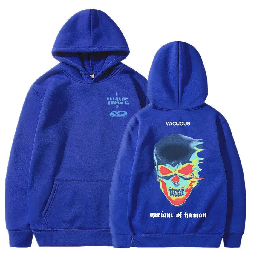 Skeleton Thermal Imaging Graphic Print Hoodie Men Women - Bellarte Enchanté Skeleton Thermal Imaging Graphic Print Hoodie Men Women