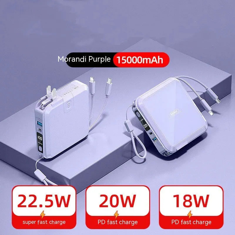 Sleek Mini Power Bank: Fast Charging Made Easy - Bellarte Enchanté Sleek Mini Power Bank: Fast Charging Made Easy