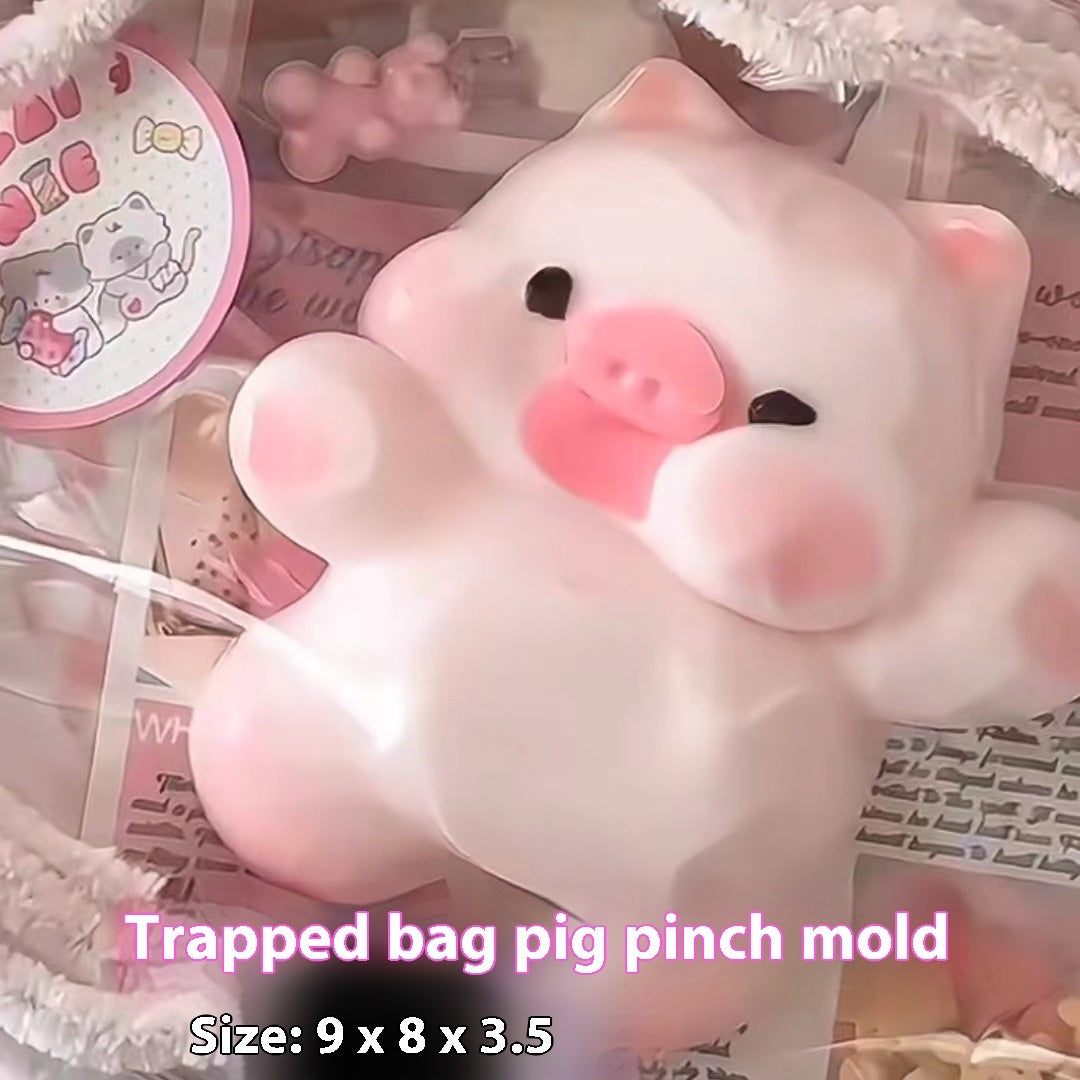 Sleepy Bag Pig Squeezing Toy Silicone Mold Can Make Squeezing Toy - Bellarte Enchanté Sleepy Bag Pig Squeezing Toy Silicone Mold Can Make Squeezing Toy