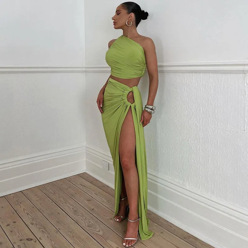 Slim Fit Slit Skirt Suit - Bellarte Enchanté Slim Fit Slit Skirt Suit