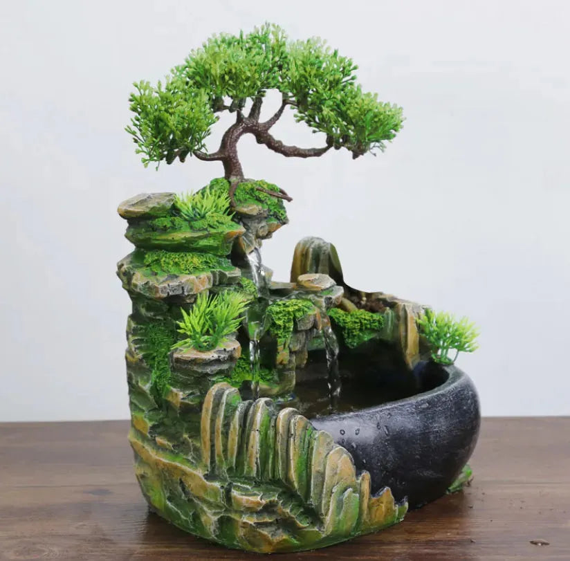 Small Rockery Water Tank Office Fish Tank Humidifier - Bellarte Enchanté Small Rockery Water Tank Office Fish Tank Humidifier
