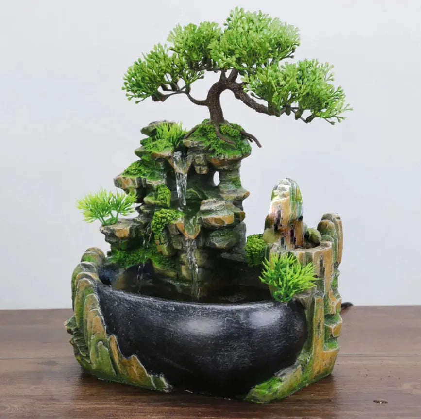 Small Rockery Water Tank Office Fish Tank Humidifier - Bellarte Enchanté Small Rockery Water Tank Office Fish Tank Humidifier